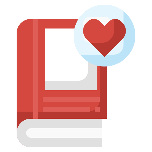 libros de amor icono gratis