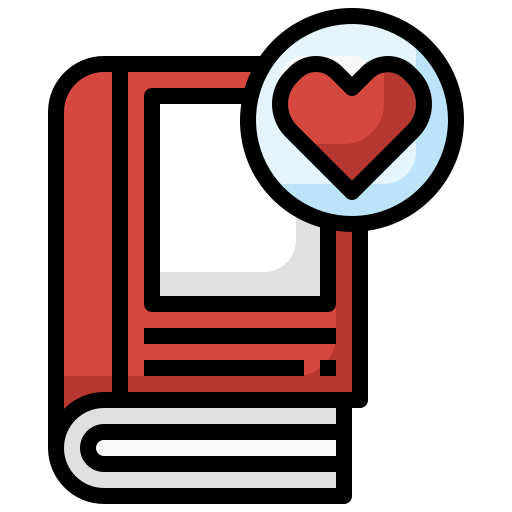 libros de amor icono gratis