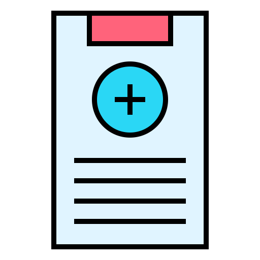 relatório médico grátis ícone