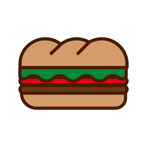 Sandwich Generic Outline Color icon