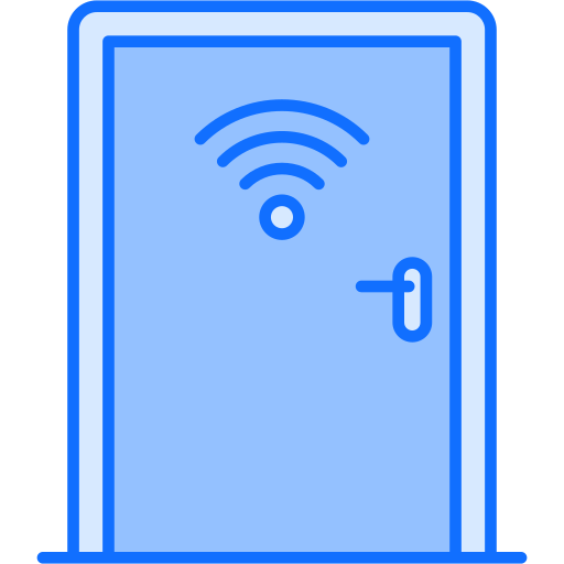 puerta inteligente icono gratis