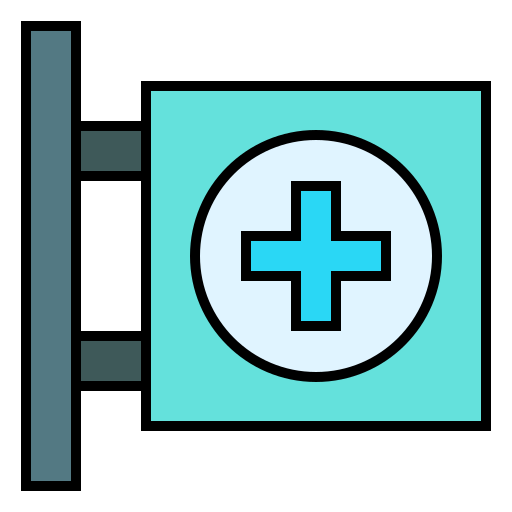 Hospital sign free icon