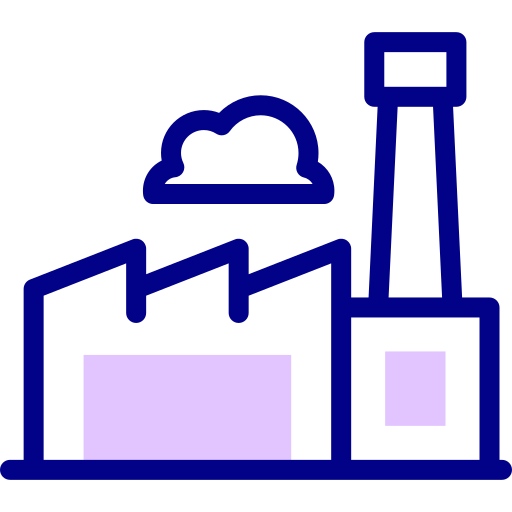 Factory Detailed Mixed Lineal color icon