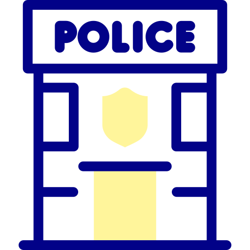 poste de police Icône gratuit poste de police Icône gratuit