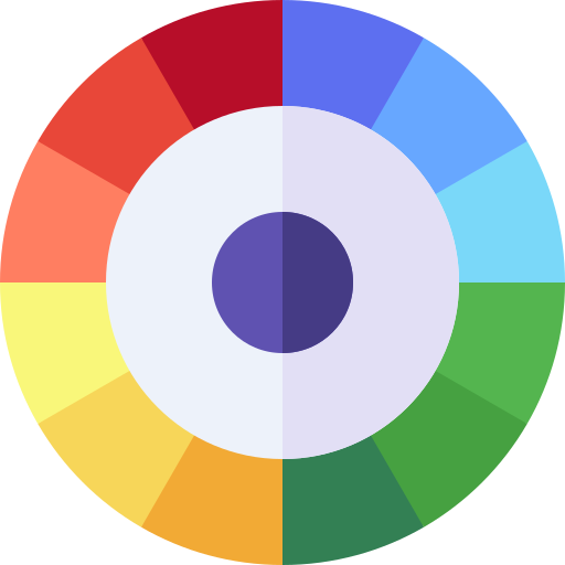 Color circle Basic Straight Flat icon