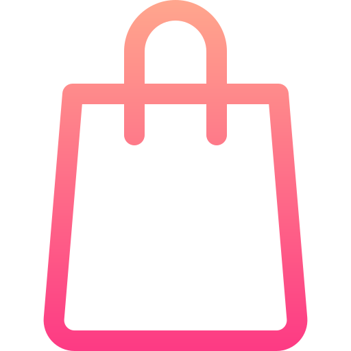 Shopping bag Basic Gradient Lineal color icon