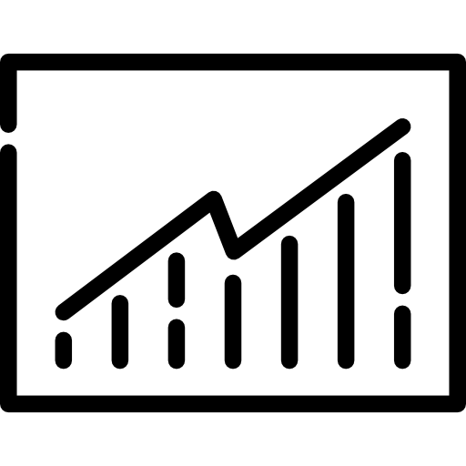 Line chart free icon