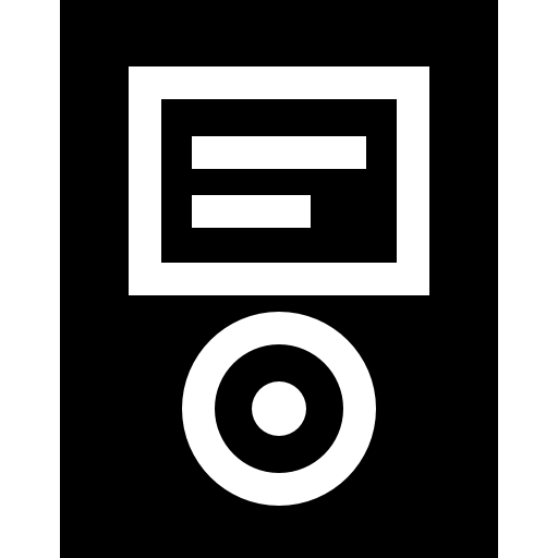 reproductor de mp3 icono gratis