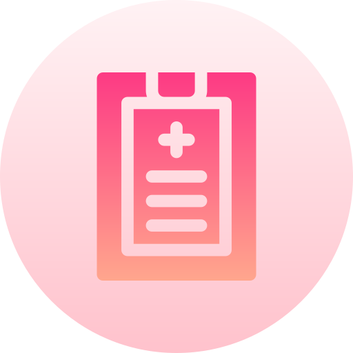 informe médico icono gratis