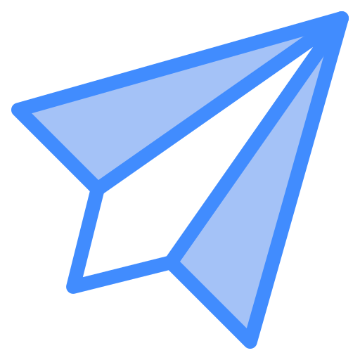 avion de papel icono gratis