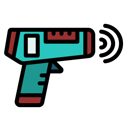 pistola termómetro icono gratis