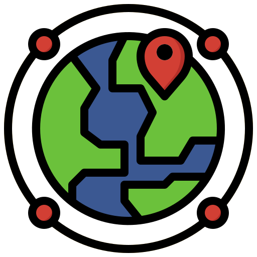 geografía icono gratis