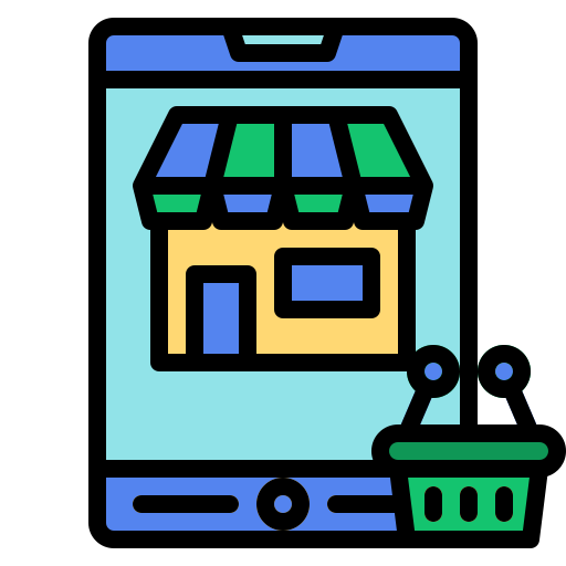 Online shopping free icon