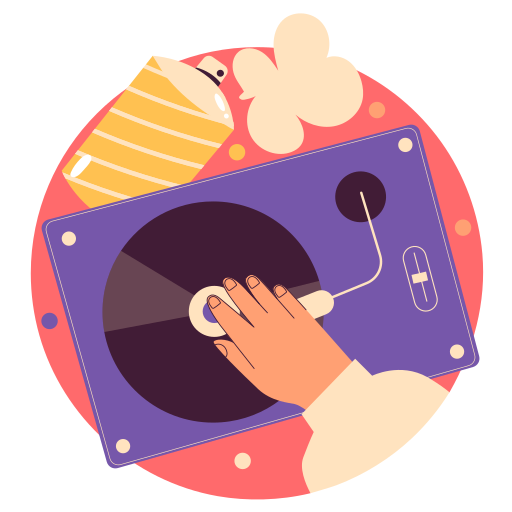 Turntable free sticker Turntable free sticker