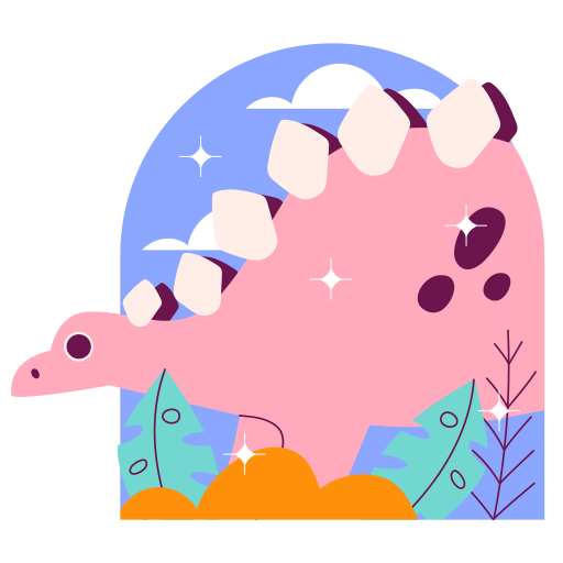 stégosaure gratuit sticker