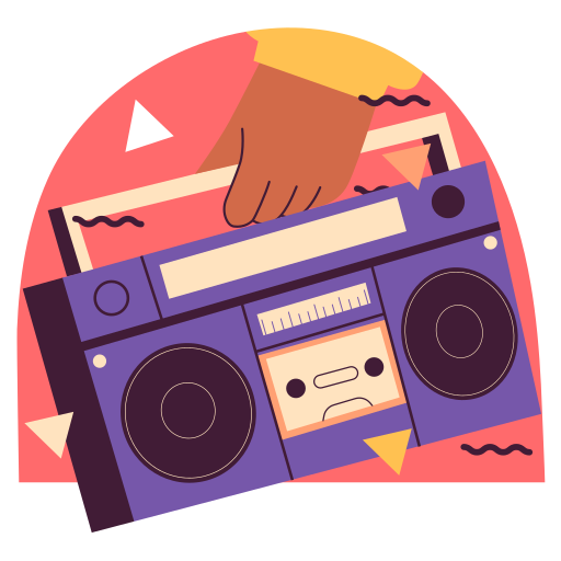 boombox gratis sticker