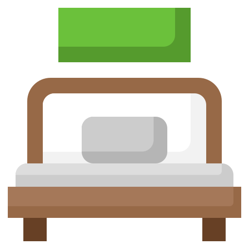 cama individual icono gratis