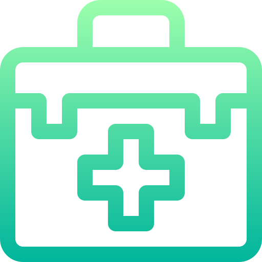 First aid kit Basic Gradient Lineal color icon