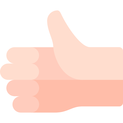 Thumbs up Basic Rounded Flat icon