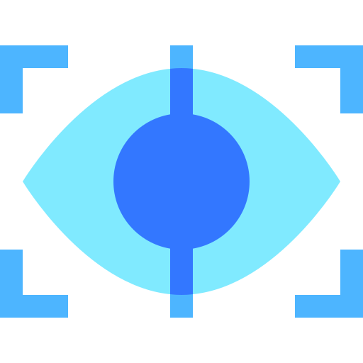 Eye scanner free icon Eye scanner free icon