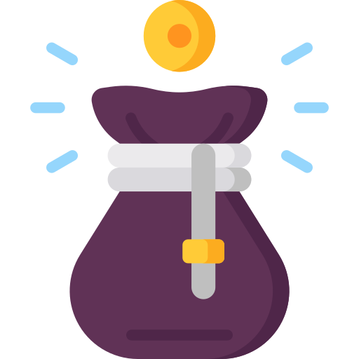 bolsa de dinero icono gratis