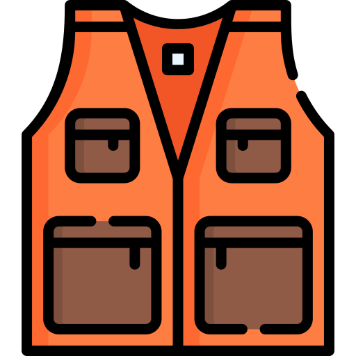 Fishing vest Special Lineal color icon
