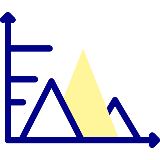 diagramme pyramidal Icône gratuit