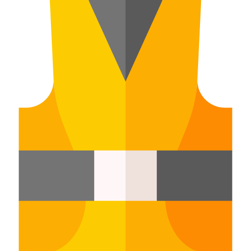 Life vest Basic Straight Flat icon