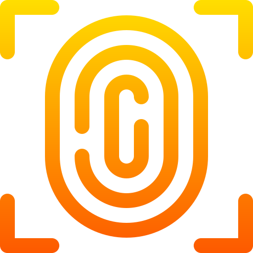 huella dactilar icono gratis