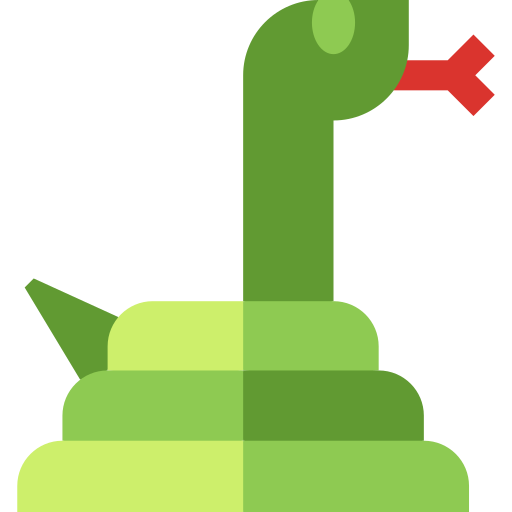 Snake Basic Straight Flat icon