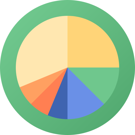 gráfico circular icono gratis