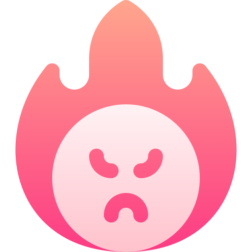 enfadado icono gratis