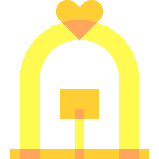 arco de boda icono gratis