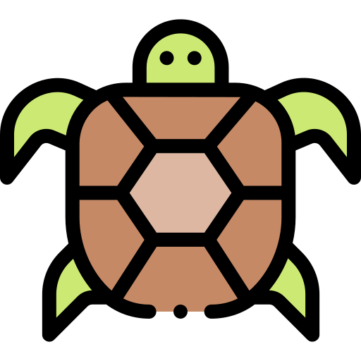 Turtle Detailed Rounded Lineal color icon