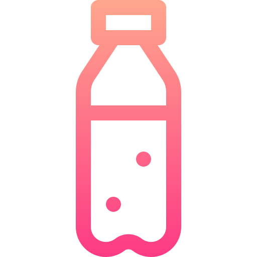 Plastic bottle Basic Gradient Lineal color icon