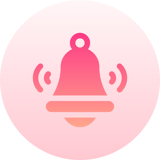 Bell Basic Gradient Circular icon