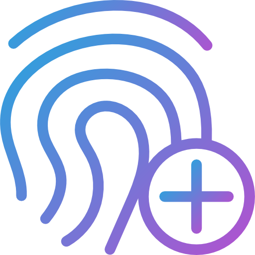 huella dactilar icono gratis