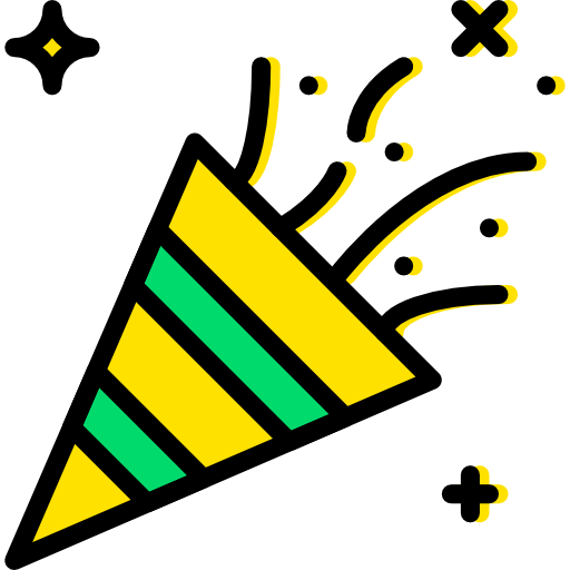 Confetti Basic Miscellany Yellow Icon