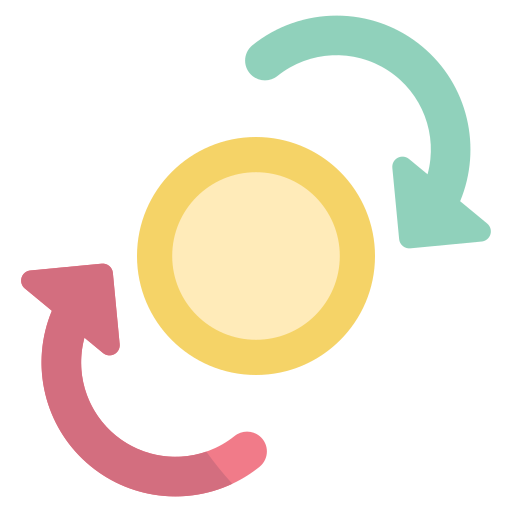 cambio de dinero icono gratis