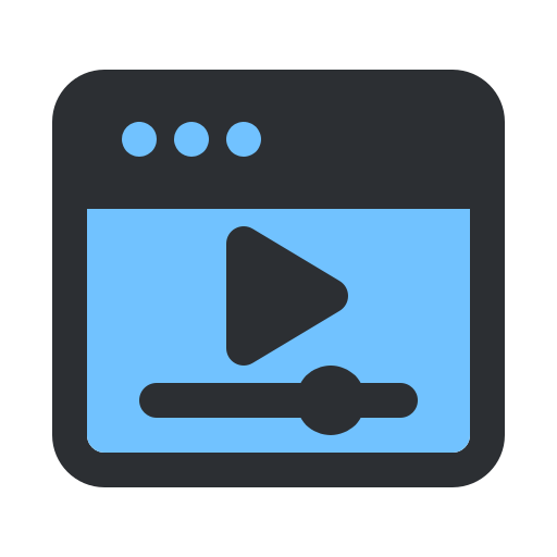 reproductor de video icono gratis