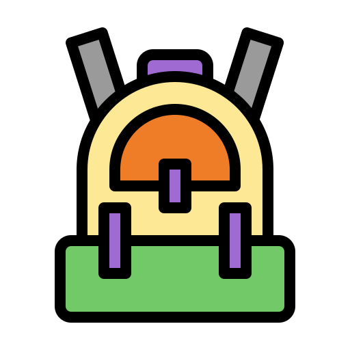 bolsa para la escuela icono gratis