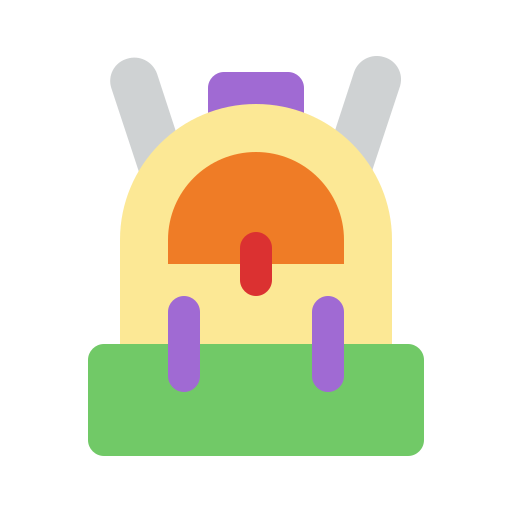 bolsa para la escuela icono gratis