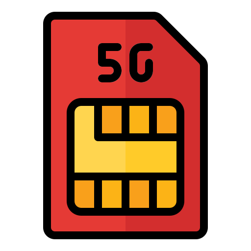 Sim card Generic Outline Color icon