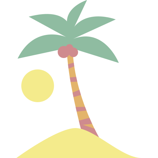 Island Cartoon Flat icon