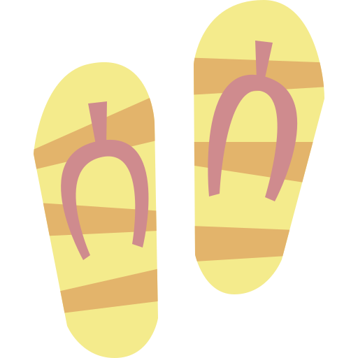 Flip flops Cartoon Flat icon