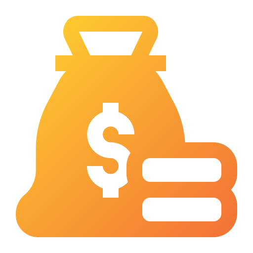 bolsa de dinero icono gratis