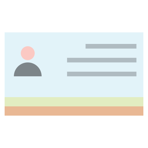 tarjeta de identificación icono gratis