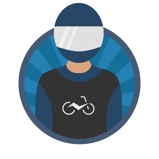 motociclista icono gratis