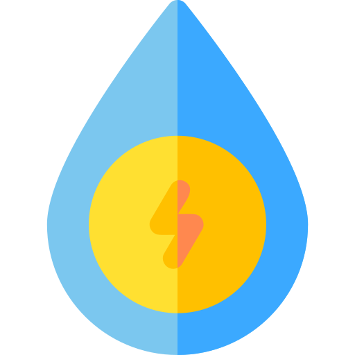 energía del agua icono gratis