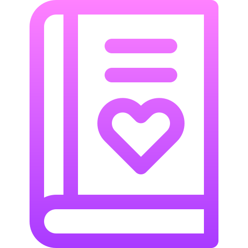 Diary Basic Gradient Lineal color icon